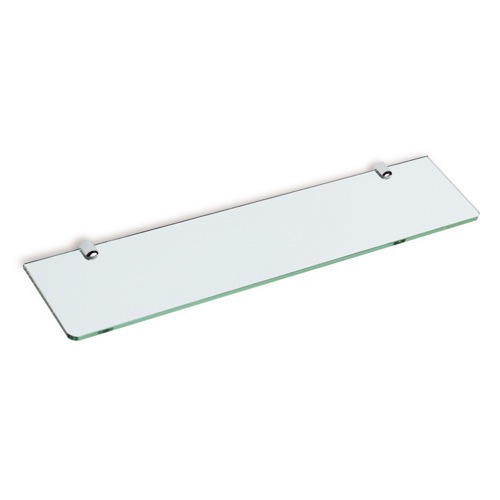 Bathroom Shelf, StilHaus Z04, Square 24 Inch Clear Glass Bathroom Shelf Z04